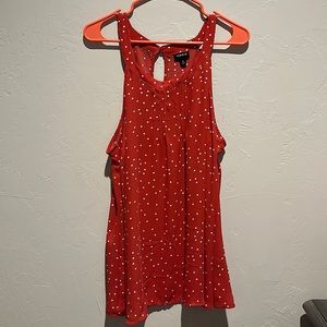 PRICE DROP! Torrid red polka dot halter top size 2